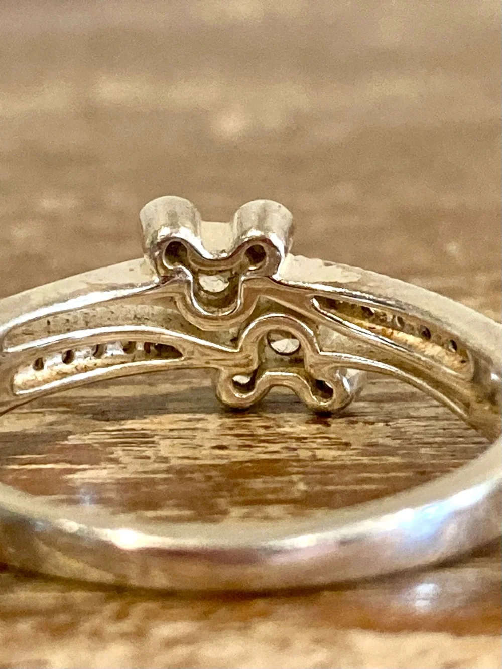 Sterling Silver 925 Disney Mickey Mouse Ring Clear Gem Size 8
